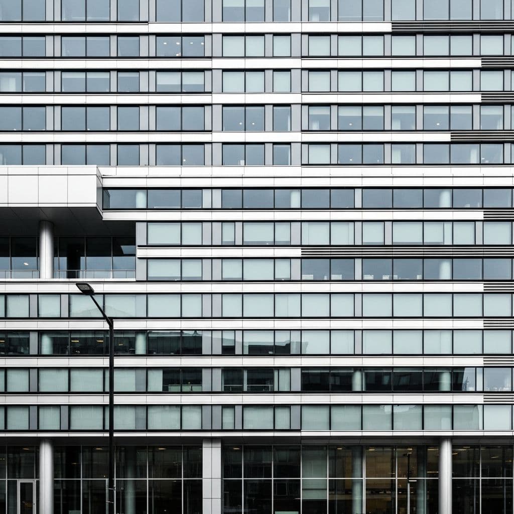 Modern London financial district building — FXHill compliance administration